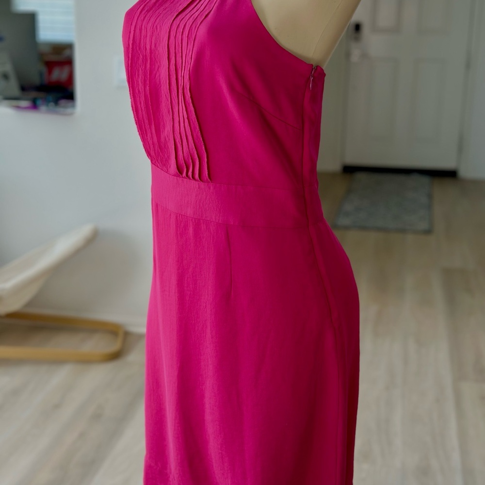 Banana Republic Pink Pleated Halter Sundress